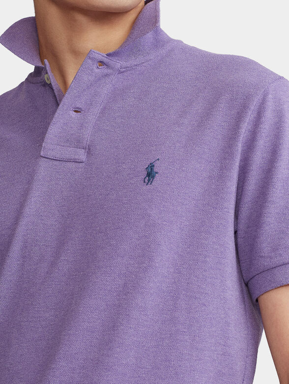 Polo shirt in purple color - 3