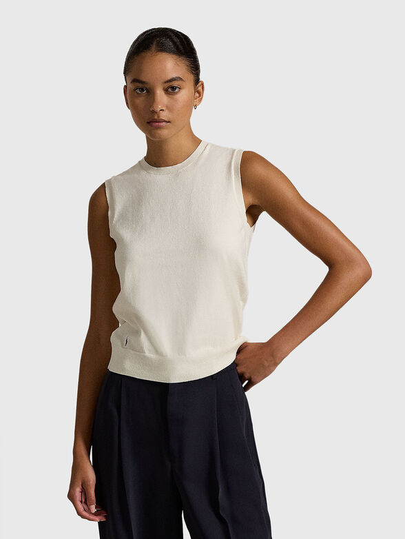 Top with logo embroidery - 0