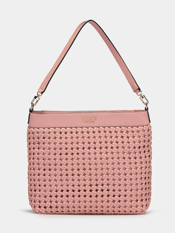 Хобо чанта SICILIA в розов цвят - 1