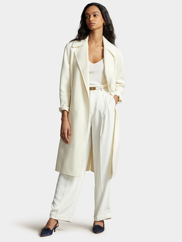 Coat with accent buckle - 4