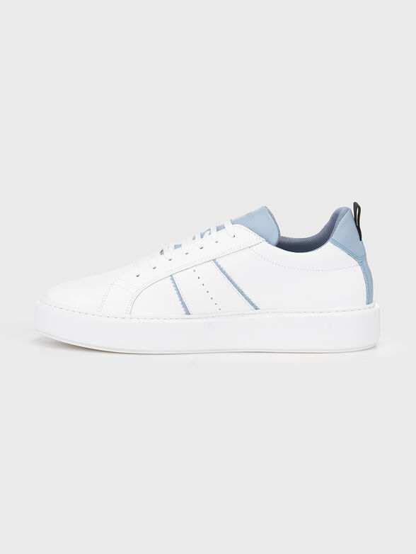 BYRON GYLL leather sneakers with blue details - 4