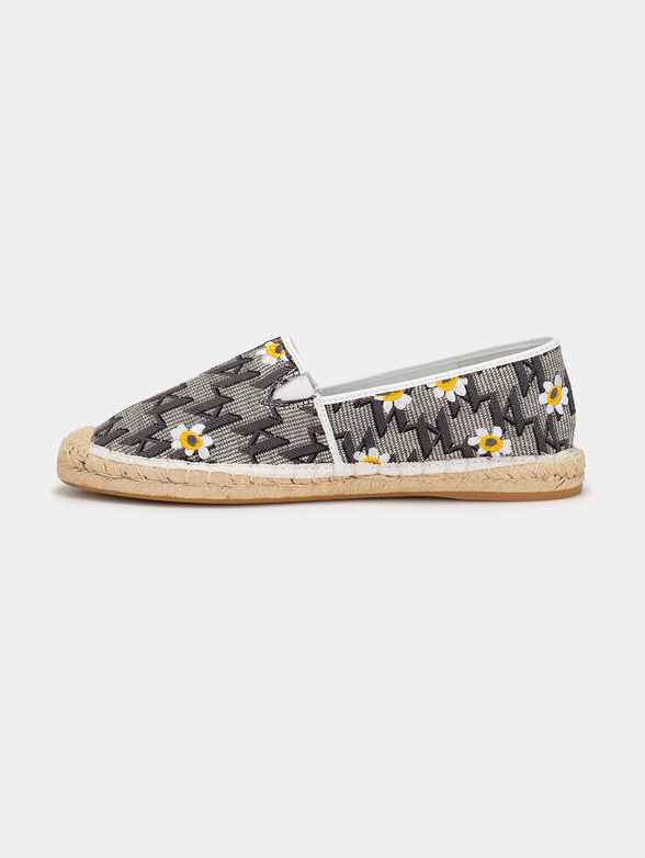 KAMINI Espadrilles with monogram logo print - 4