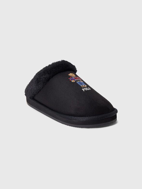 POLO BEAR Black slippers - 2