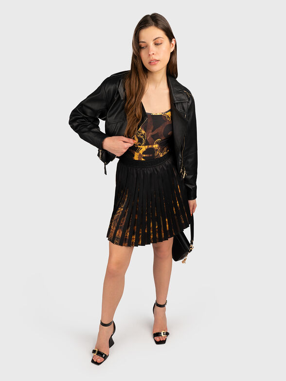 Pleated mini skirt - 4