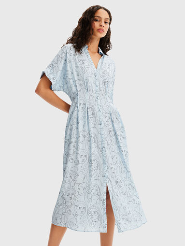 DAMARA dress with artistic print - 4