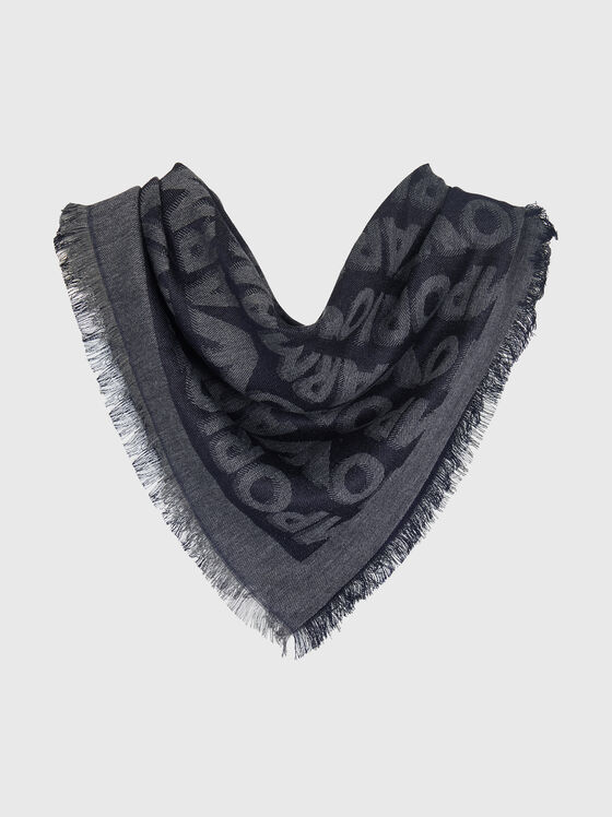 Шал с лого принт - 1