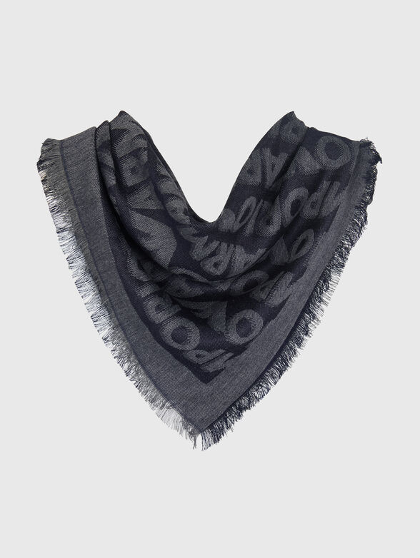 Scarf with logo print - 1
