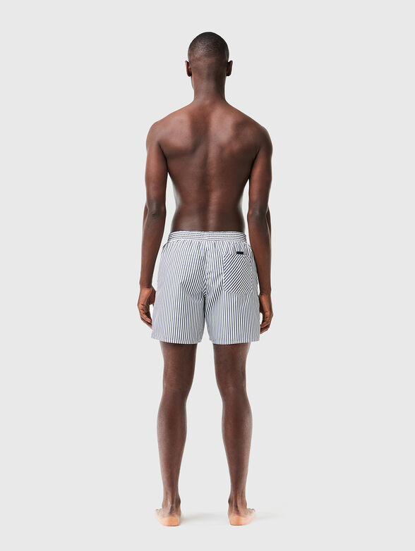 Striped beach shorts - 2