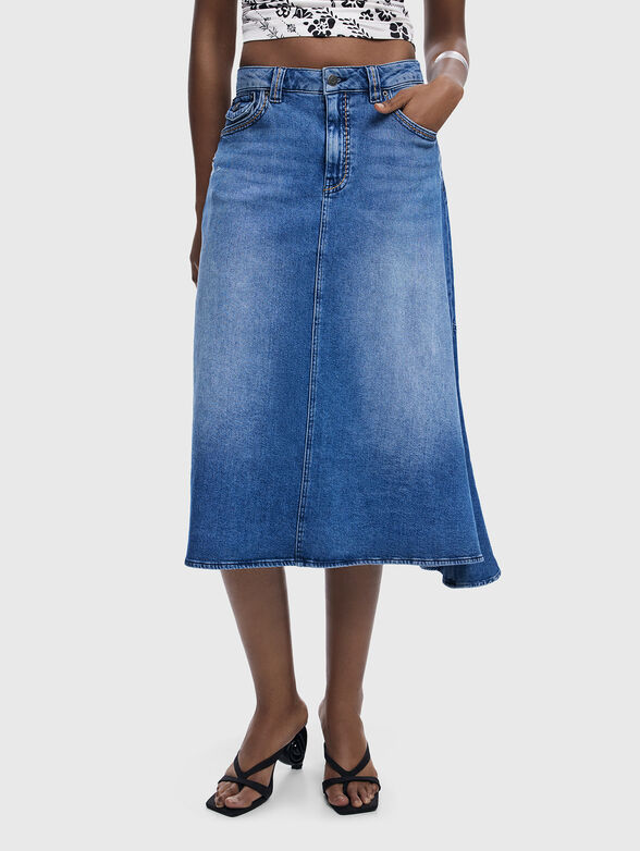 LAUGI denim midi skirt - 1