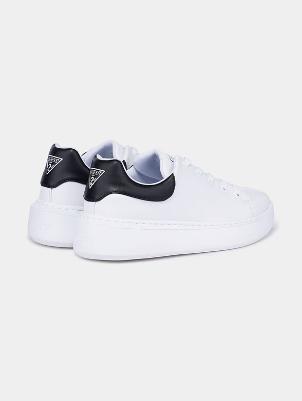 BRADLY White sneakers with contrasting heel - 3