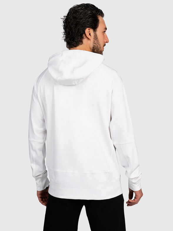 Hooded sweatshirt with maxi logo - 4