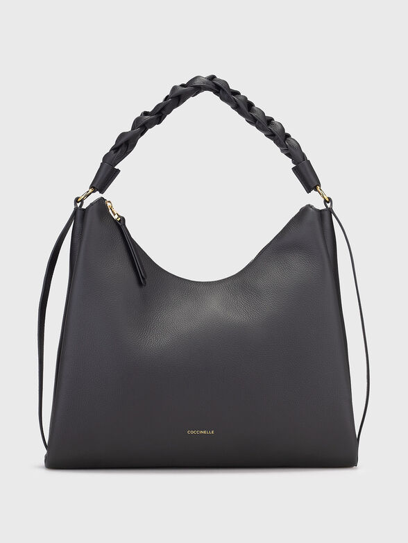 Big leathe leather bag with accent handle - 1