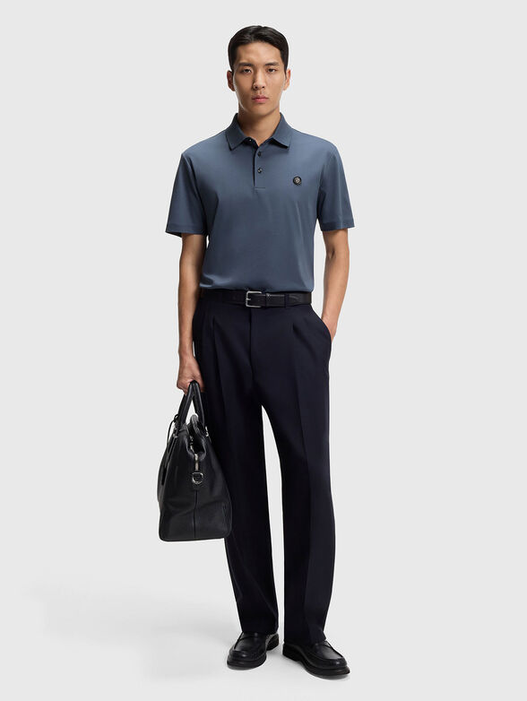 Short sleeved cotton polo shirt - 2