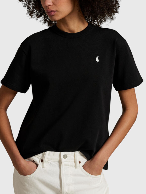 Black cotton t-shirt - 4