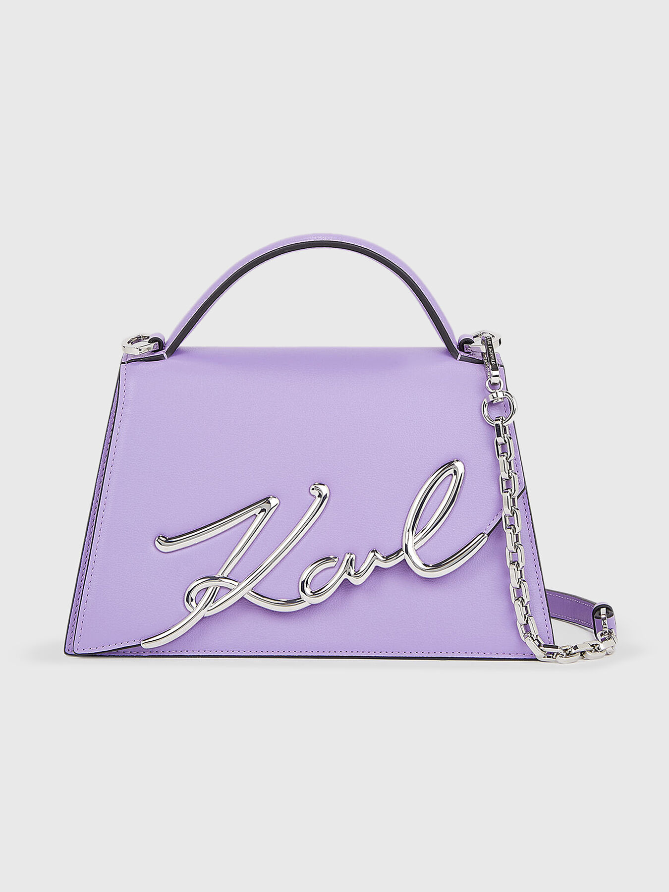 【BLACKPURPLE】24FW★ BP Crystal DoubleSide Bag K/SIGNATURE 2.0 crossbody bag in leather brand Karl