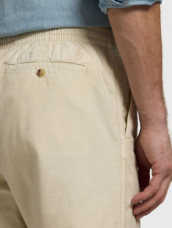 Cotton pants with elastic waist - 3
