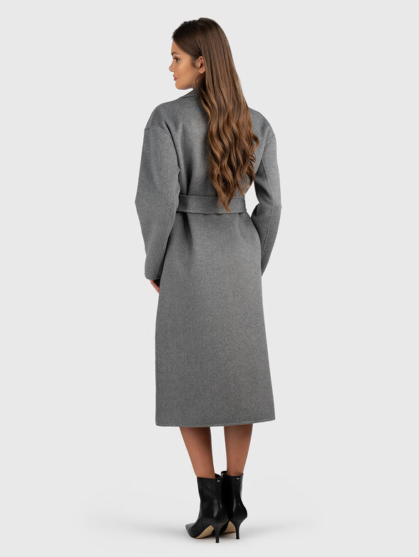 Wool blend coat with belt - 2