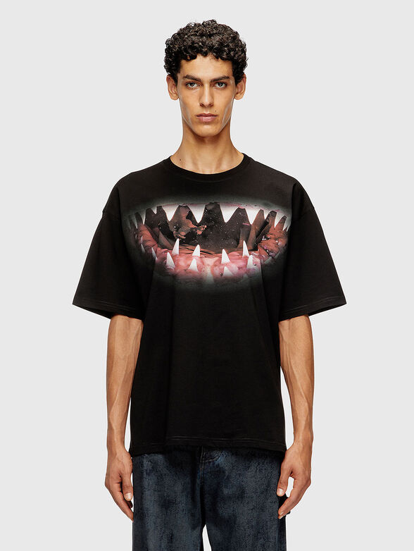 T-BOXT-T21 oversized T-shirt with accent print - 1