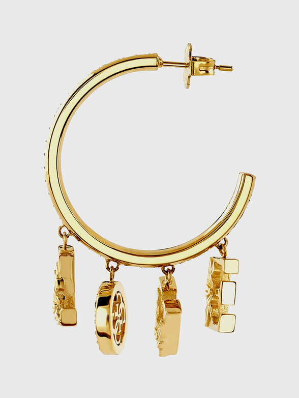 LOVE & FLOWERS earrings with charms - 2