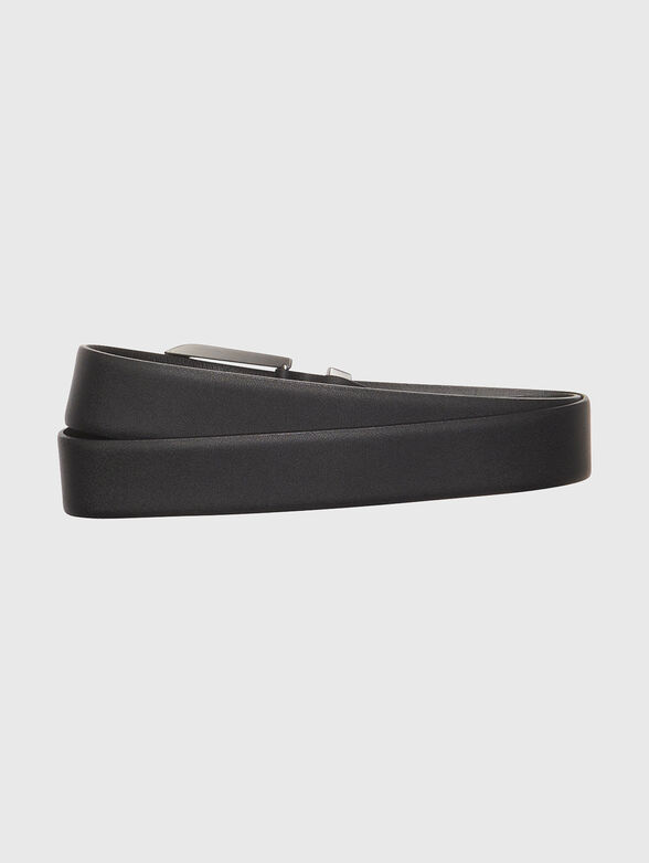 Black leather belt - 2