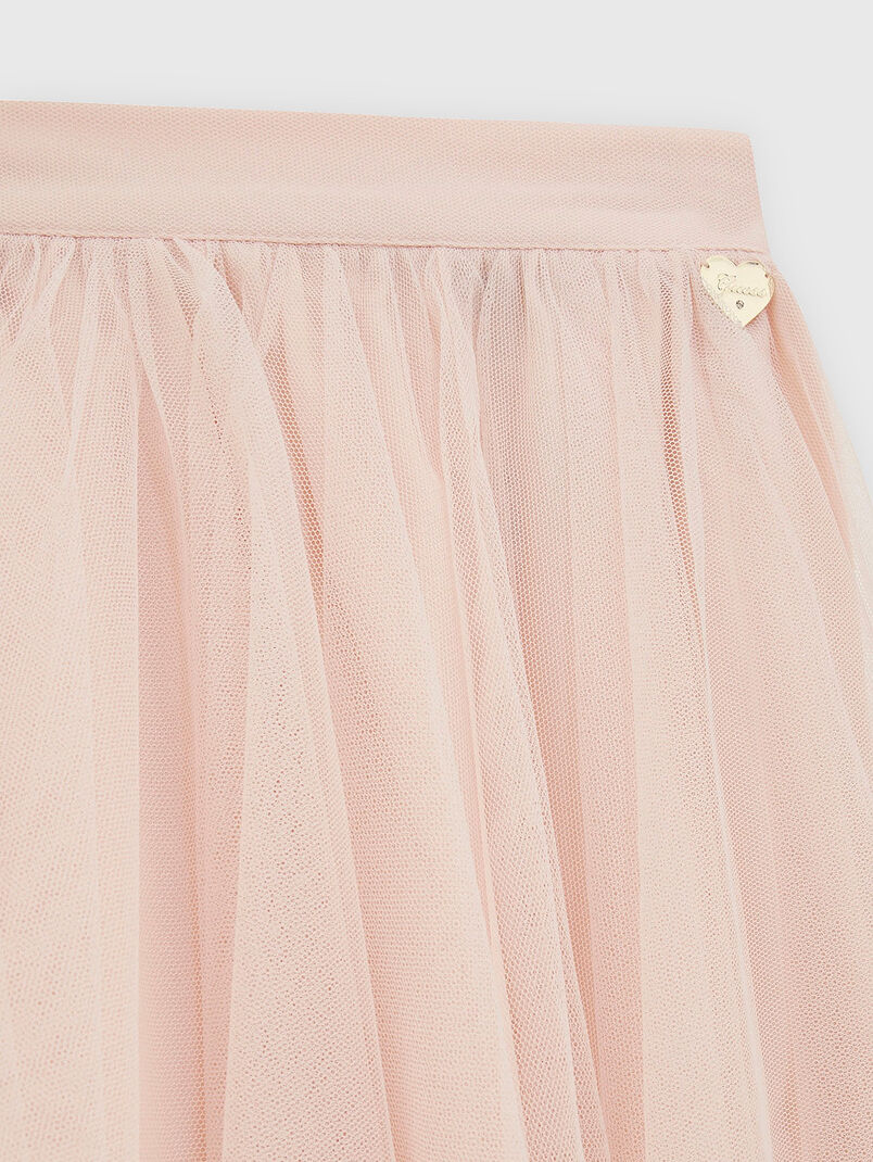 Tulle skirt with logo detail - 2