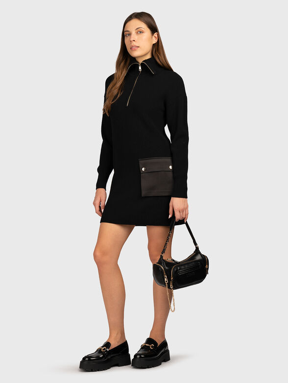 Knitted viscose blend dress - 4