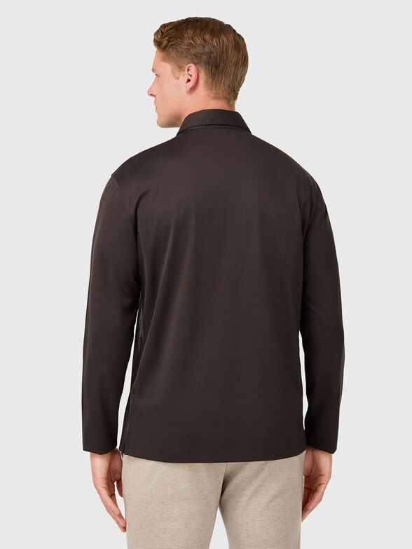 Dark brown polo shirt - 3