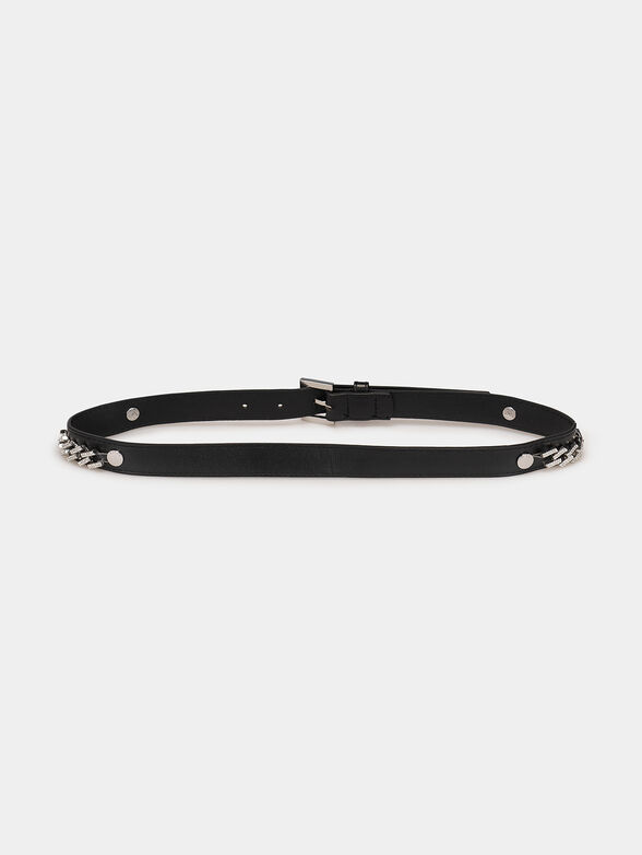 VICTOIRE black eco leather belt - 2
