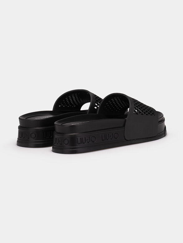 Black sliders with branded band - 3