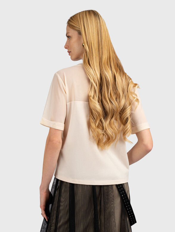 T-shirt with translucent effect and logo - 3