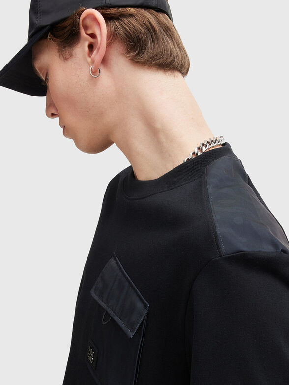 DABIENO T-shirt with accent pocket and logo - 4