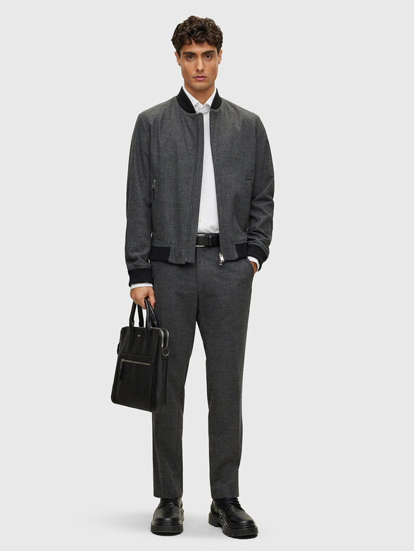 Black laptop bag with logo accent - 6