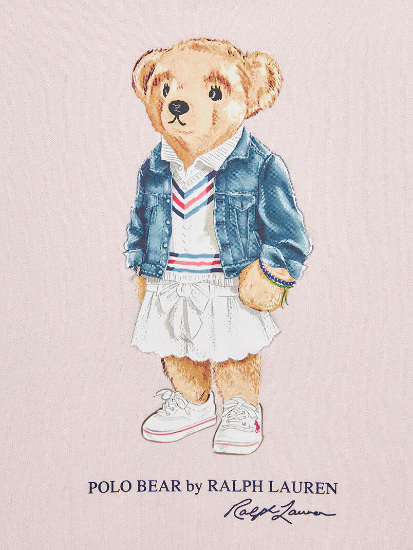 Pink sweatshirt with accent print - 3