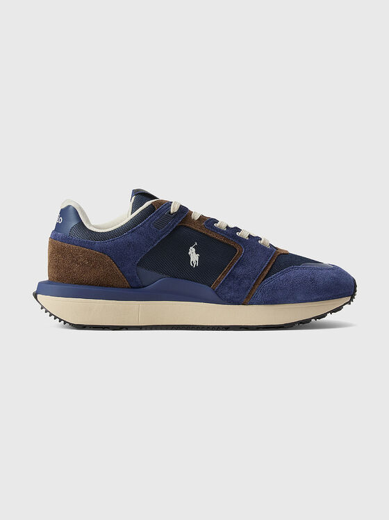 Suede and textile sneakers - 1
