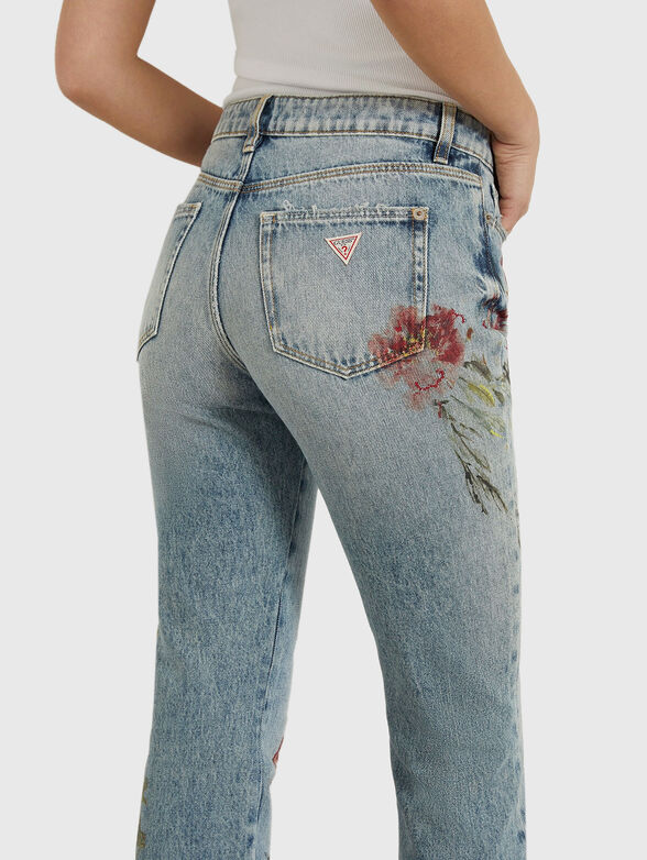 GIRLY jeans with floral print - 3