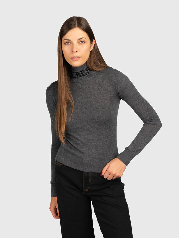 Merino wool turtle neck sweater - 1