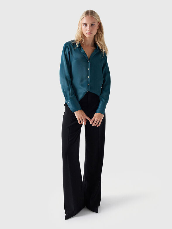Shirt with satin effect  - 2