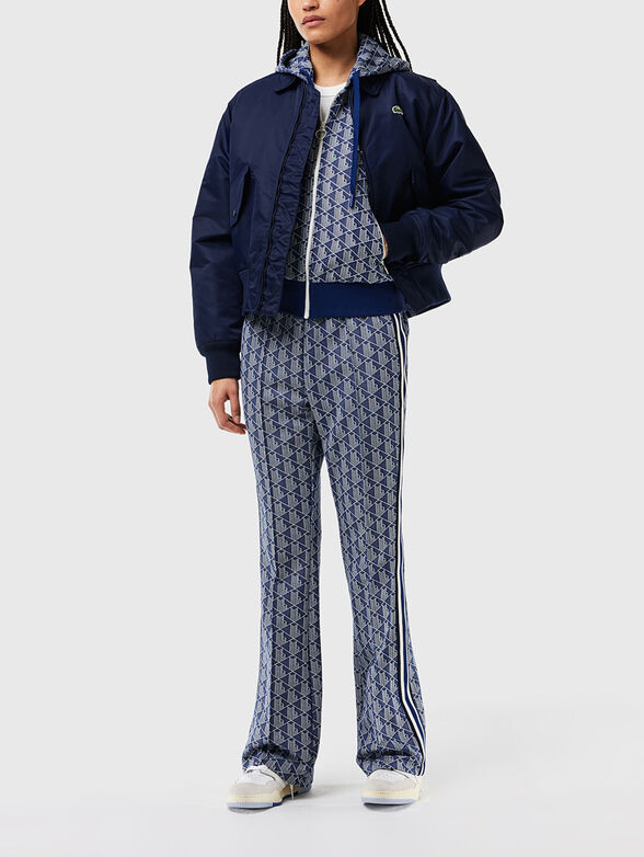 Sweatshirt with monogram logo print in brown - 2