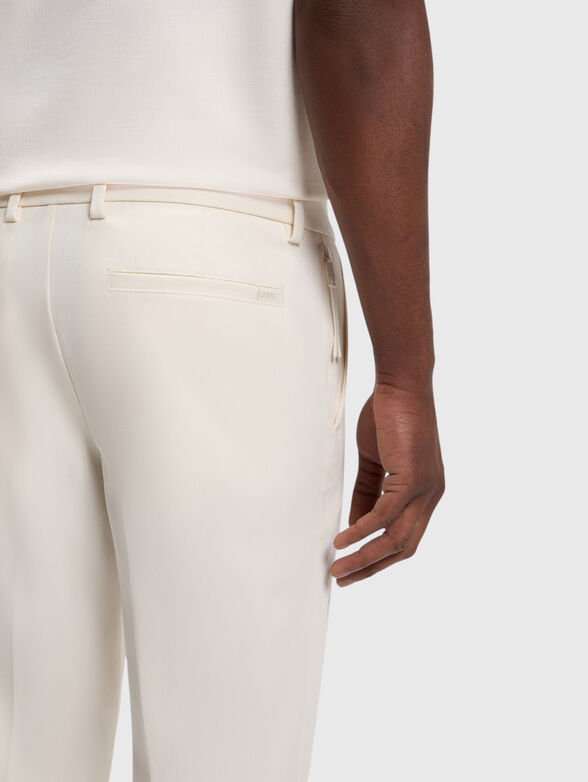 Cotton slim trousers - 4