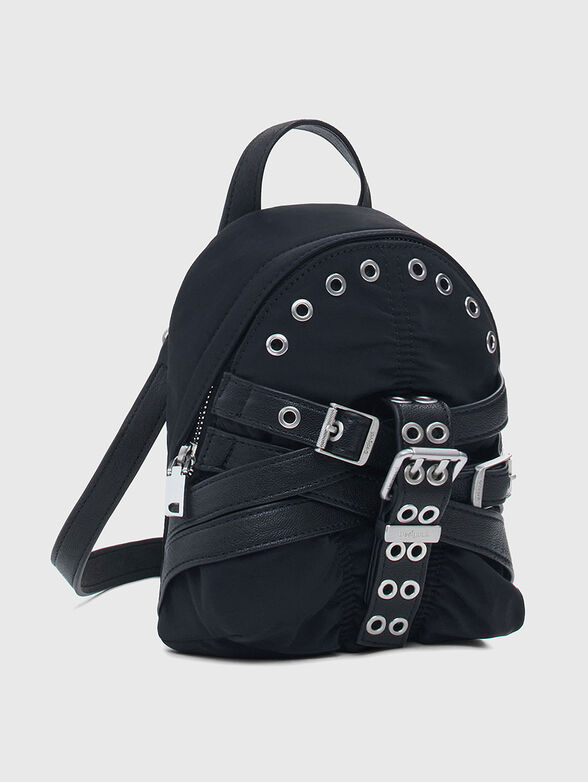 Mini nylon backpack with studs - 4