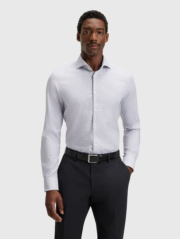 HANK slim shirt with micro print - 1