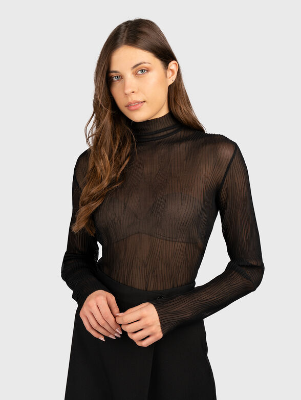 Blouse with sheer effect - 1