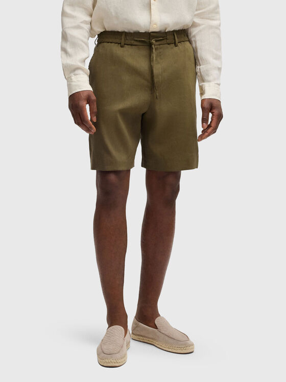 P-PETER-RDS-S-WG-252 linen shorts - 1