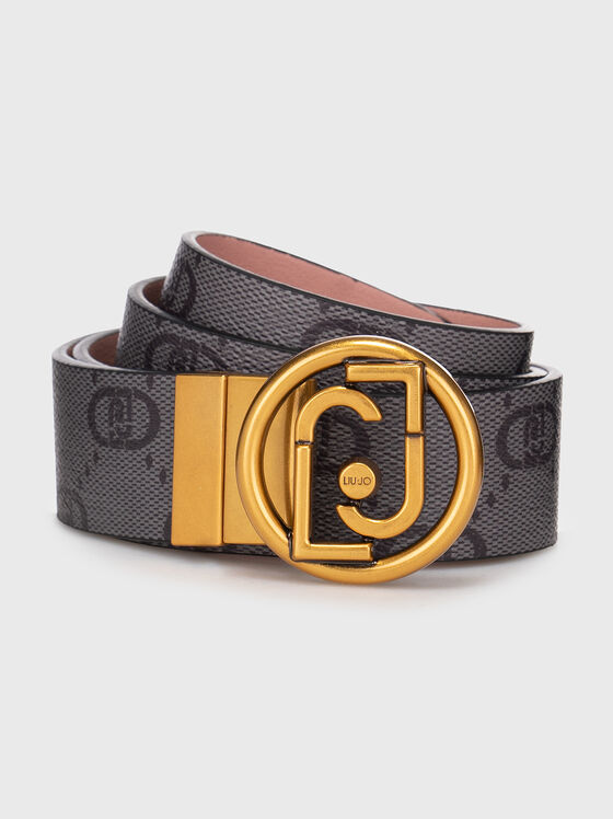 Двулицев колан с лого детайл - 1