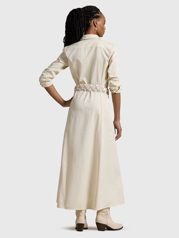 Maxi dress with belt - 1