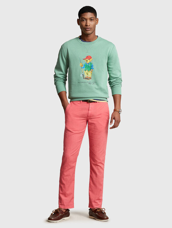 Green sweatshirt with Polo Bear accent - 2