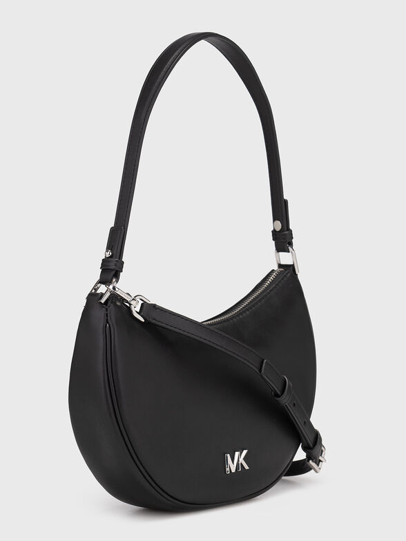 Crossbody bag in leather with logo - 4