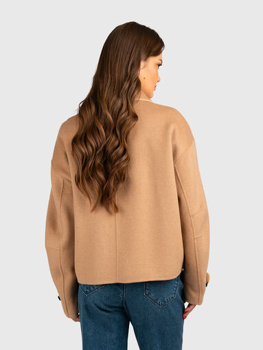 Short wool blend coat - 3