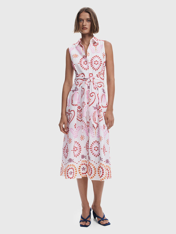 Midi dress with print - 0