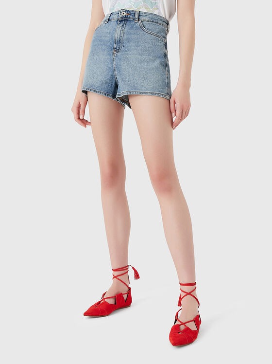 Slim fit denim shorts - 1